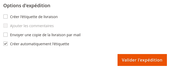 Create Shipping Label