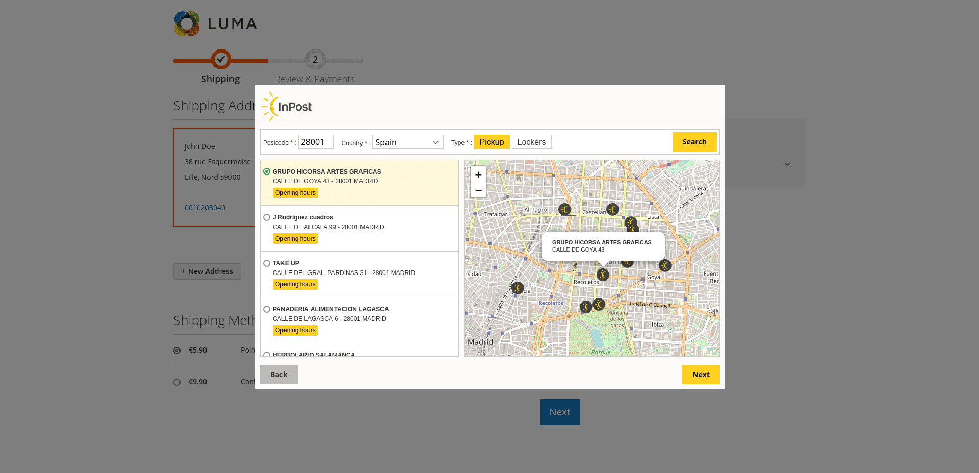 Identitié visuelle InPost pour l'Espagne et le Portugal